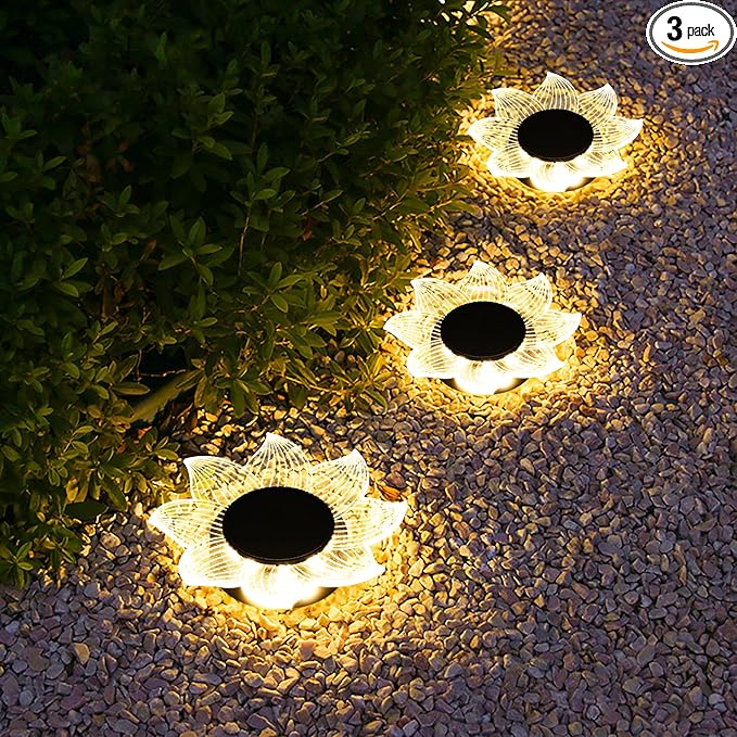 Roaming Acrylic Petal Bury Light 3-Pack Suitable by RoamingLight