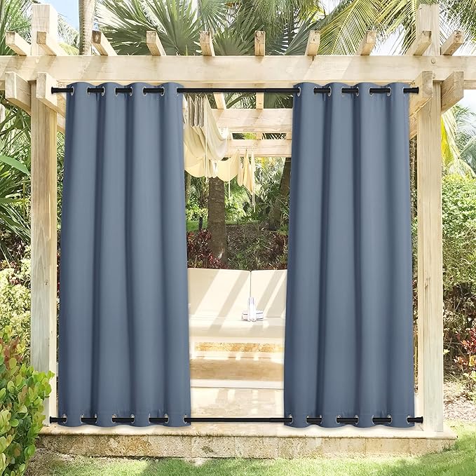 NICETOWN 2 Panels Outdoor Curtains - Image 2