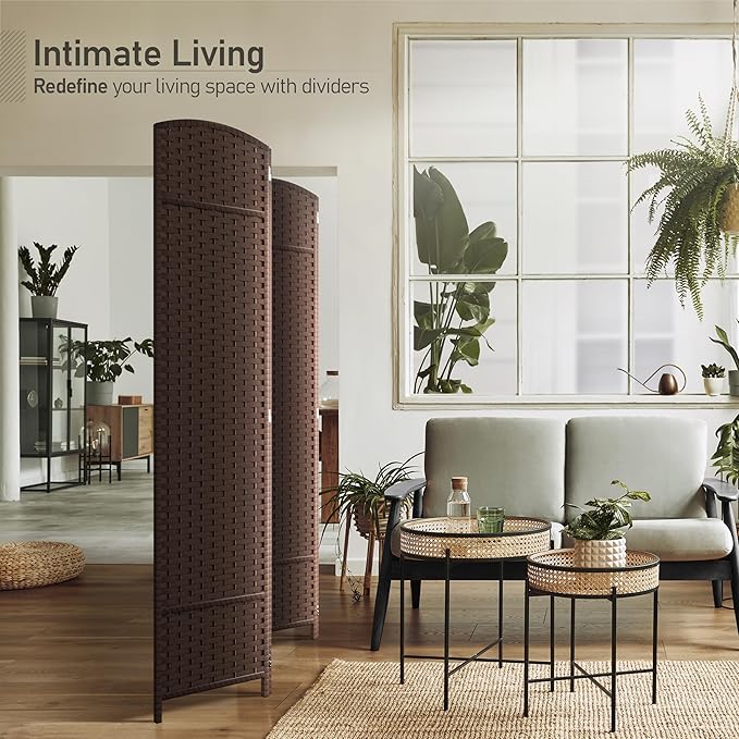 Sorbus 4 Panel Room Divider 6 ft. Tall - Image 2