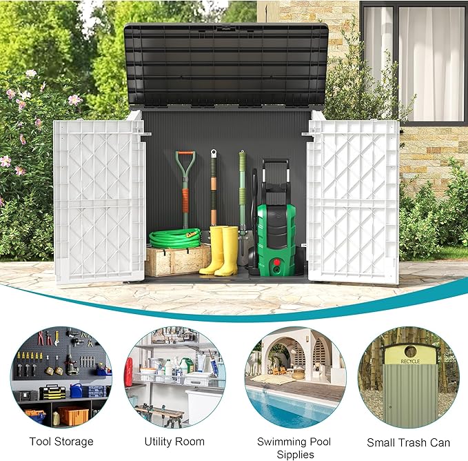 LHBcraft Outdoor Storage Cabinet 36 Cu Ft - Image 5