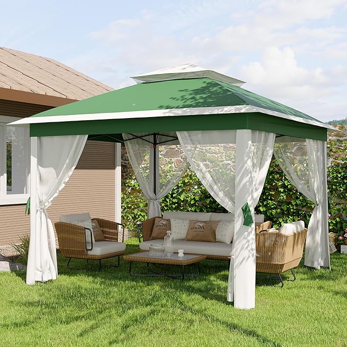 11'x11 Pop-Up Gazebo, Instant Outdoor Canopy Tent - Image 9
