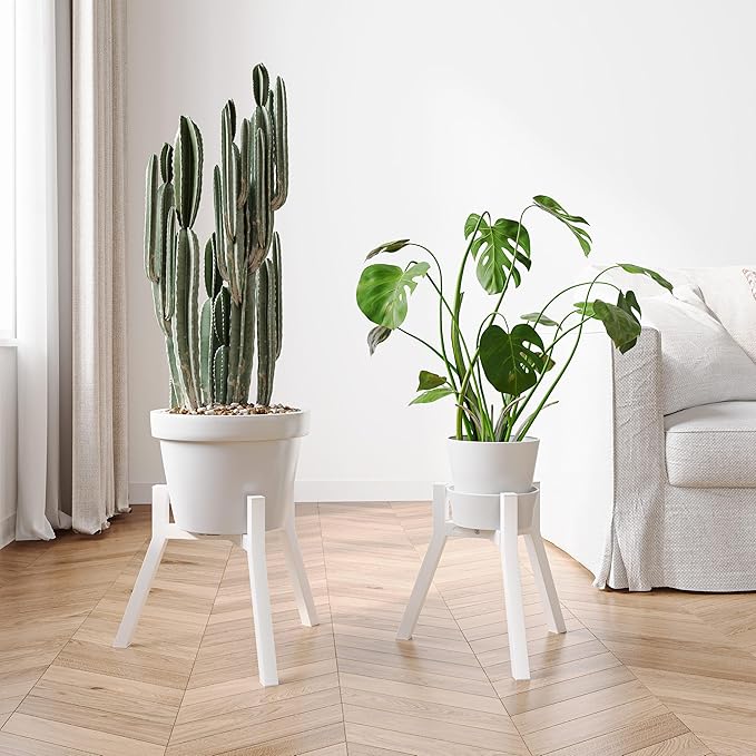 Adjustable Plant Stands Set of 2, Metal Small Plant Holder, Heavy Duty Stable - Image 2