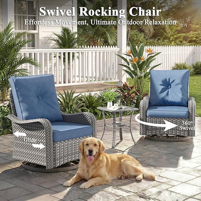 2-Seat Modern Patio Furniture Set - Image 4