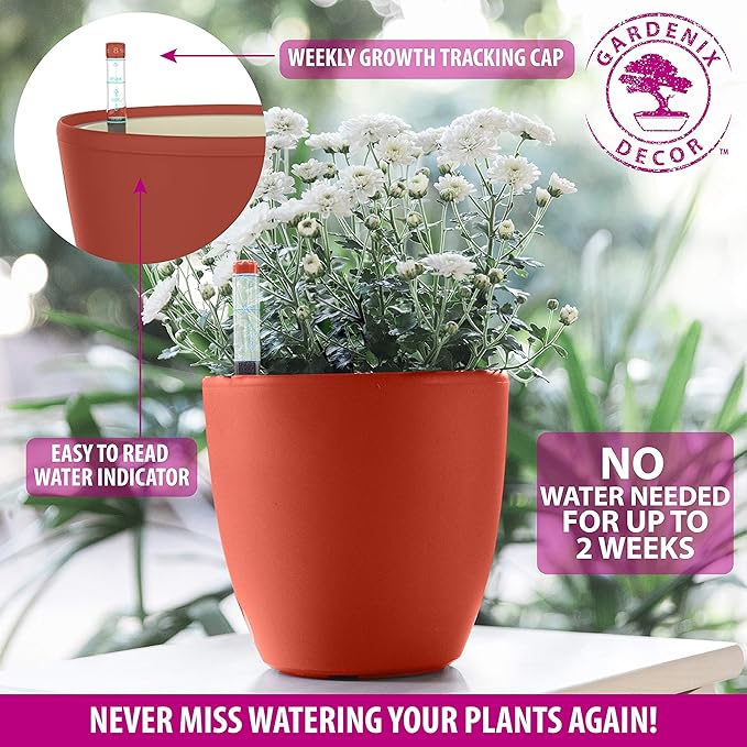 GARDENIX DECOR Self Watering Pots - Image 5