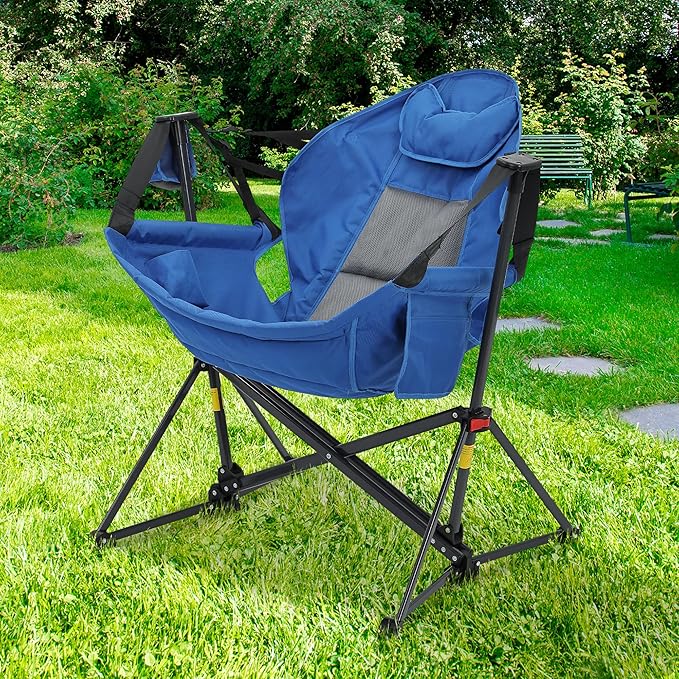 Ainfox Hammock Camping Chair, Foldable Portable Rocking Chairs - Image 8