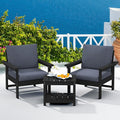 SERWALL HDPE Patio Sofa Set, 3-piece Sectional Outdoor Furniture Set, All by SERWALL