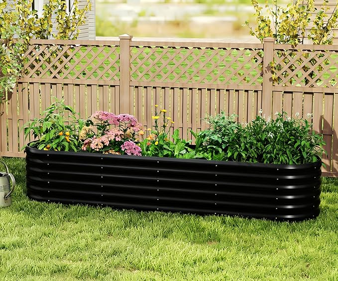 Galvanized Raised Garden Bed, Outdoor Planter Bed, Metal Planter Box - Image 7