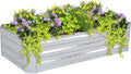 Sunnydaze 11.75" H Raised Metal Garden Bed by SunnydazeDecor