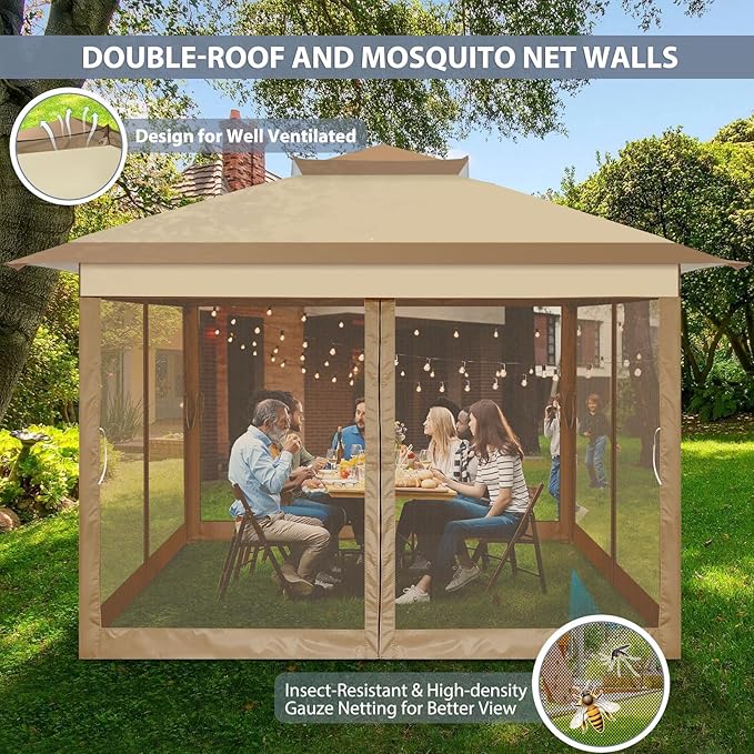 COBIZI 11x11 FT Pop up Gazebo Canopy Tent - Image 7