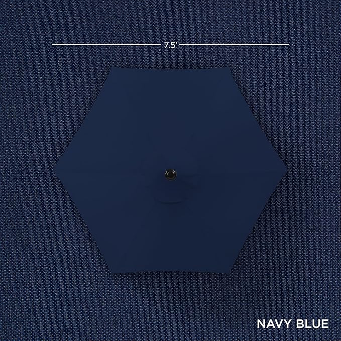 Best Choice Products 7.5ft Heavy-Duty Round Outdoor Market Table Patio Umbrella - Image 4