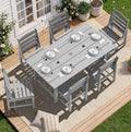 SERWALL Patio Dining Sets for 6 Person, HDPE Dining Set by SERWALL