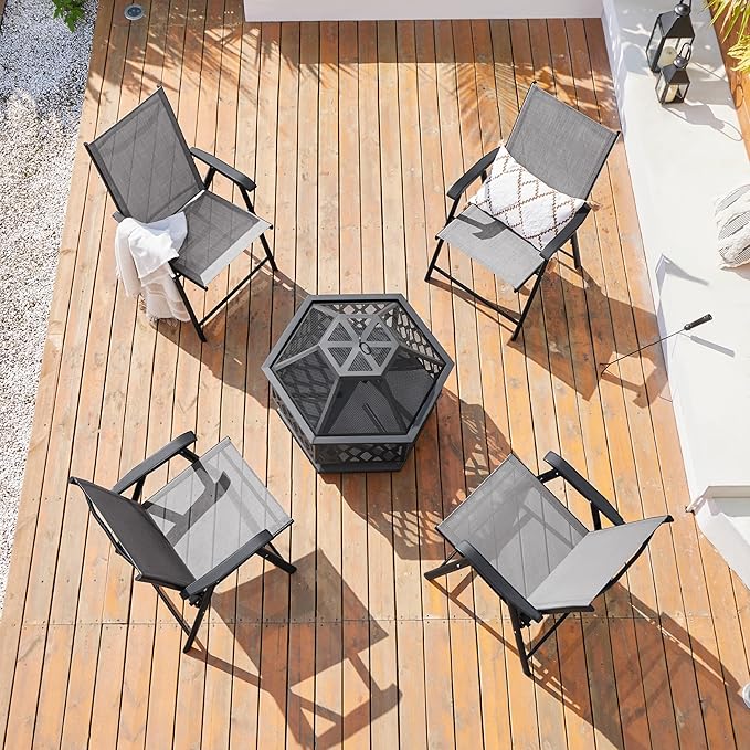 Yaheetech Patio Dining Chairs Set of 4 - Image 2