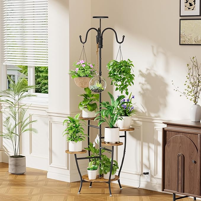 Plant Stand Indoor with Grow Light - Image 4
