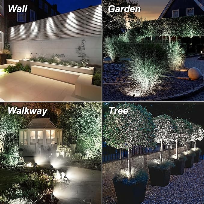 Solar Spot Lights Outdoor, Landscape Spotlights IP65 Waterproof 9.8ft Cable - Image 2