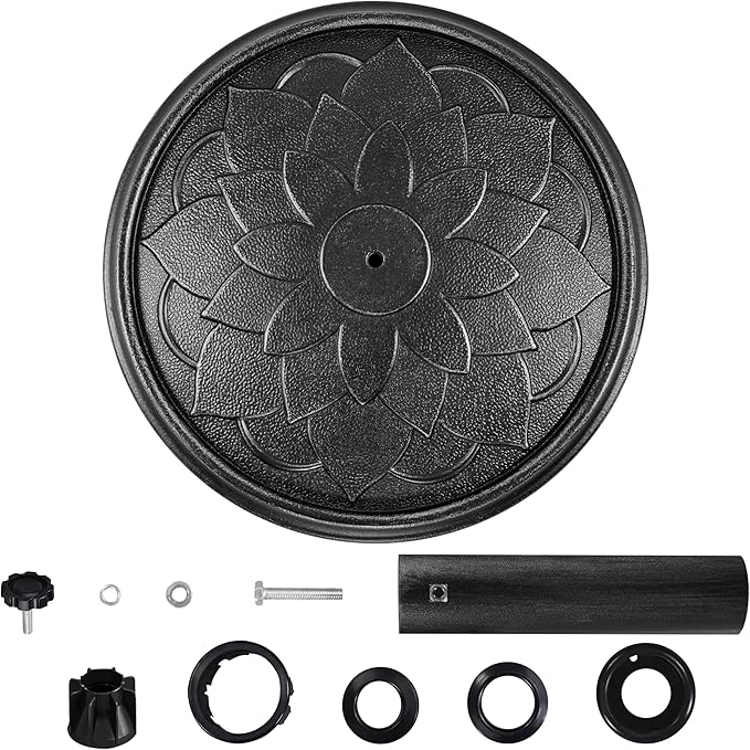 Yaheetech 18'' Umbrella Base 26.5lbs Heavy Duty Patio Umbrella Stand, Round - Image 9