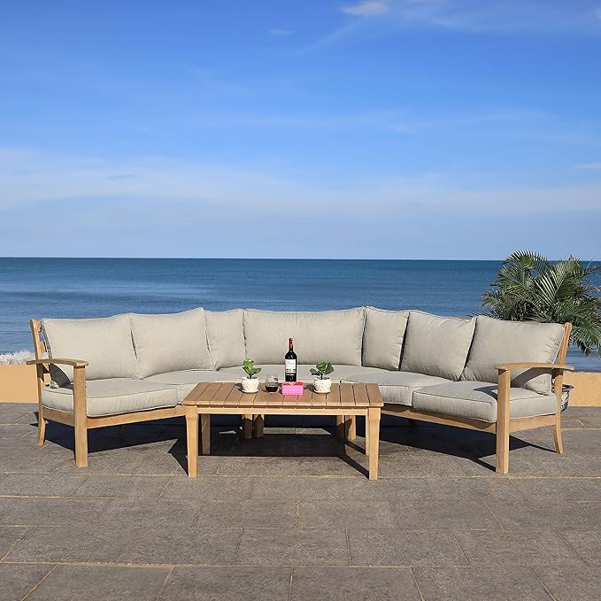 SAFAVIEH Couture Outdoor Patio Furniture Collection – Santa Cruz Coffee Table - Image 10
