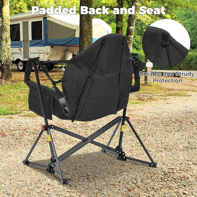 Ainfox Hammock Camping Chair, Foldable Portable Rocking Chairs - Image 6