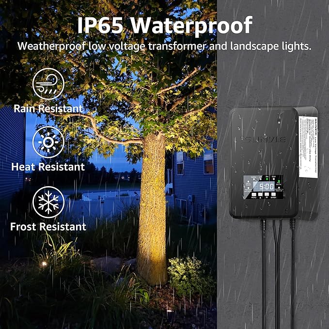 SUNVIE 12 Pack Low Voltage Landscape Lights - Image 4
