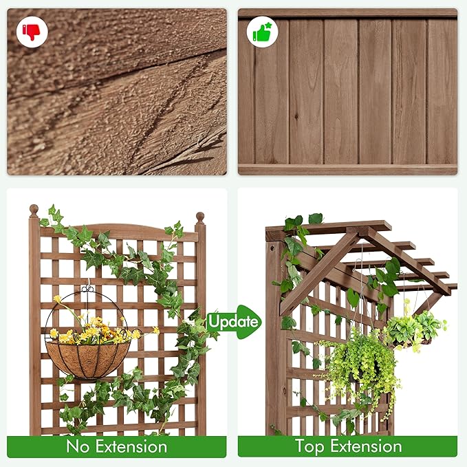 Yaheetech 72" H Horticulture Garden Planter - Image 7