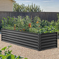 YITAHOME 72x36x24 in Galvanized Raised Garden Bed Kit, Large Metal Planter Box by YITAHOME
