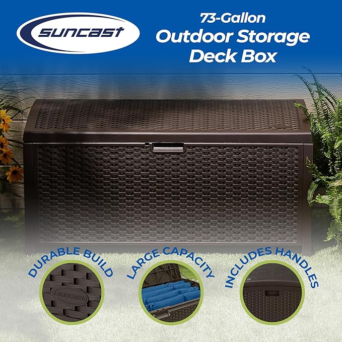 Suncast Outdoor Storage Box - Image 2