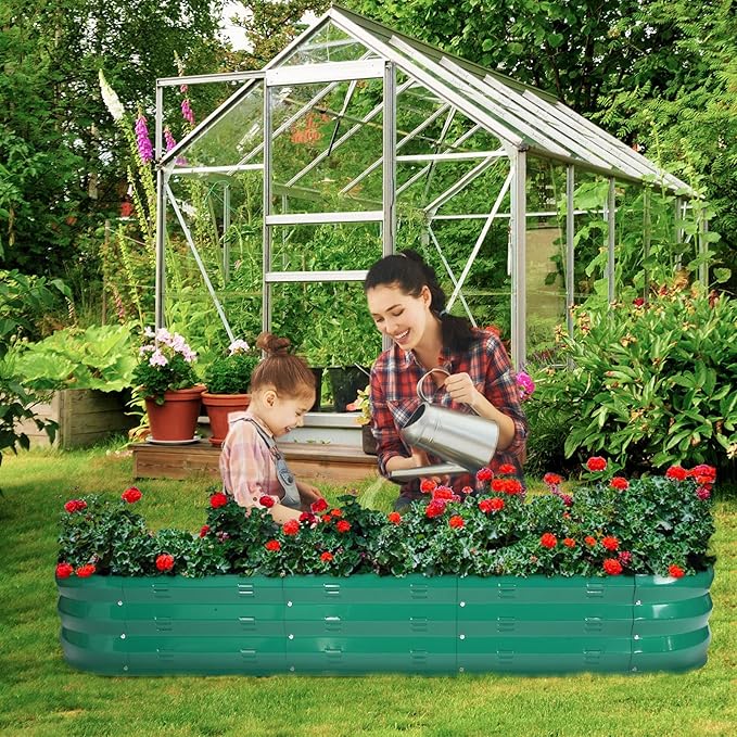 GADI Raised Garden Bed Kit for Vegetables Flower Galvanized Metal Planter Boxs - Image 2
