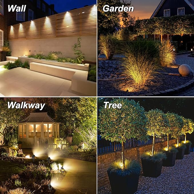 Solar Spot Lights Outdoor, Dusk to Dawn Landscape Spotlights IP65 Waterproof - Image 2