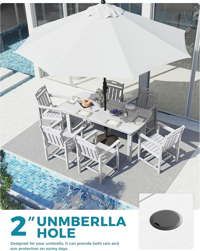 Ciokea HDPE Outdoor Dining Table - Image 4