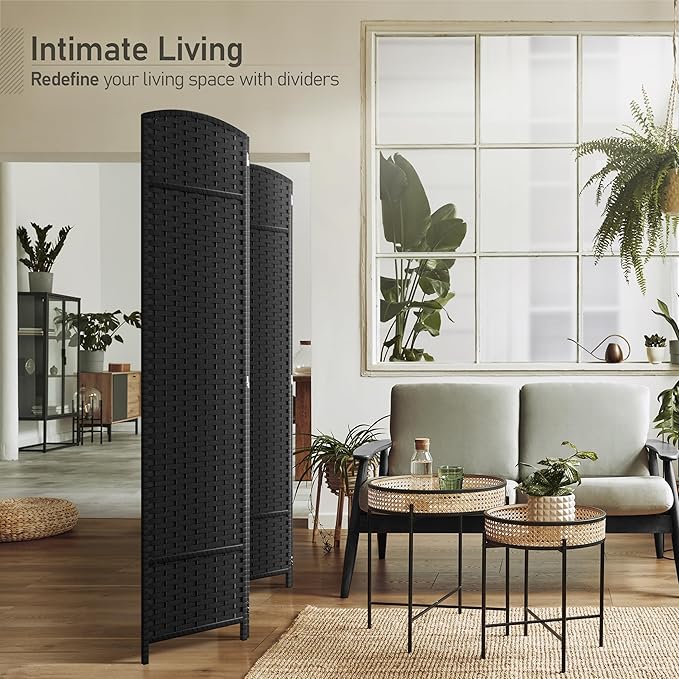 Sorbus 4 Panel Room Divider 6 ft. Tall - Image 2