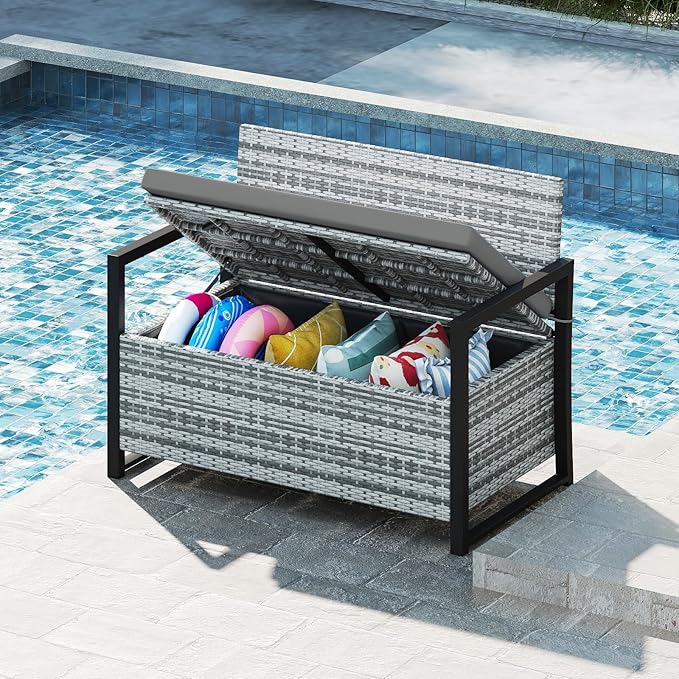 Tangkula 40 Gallon Outdoor Bench - Image 9