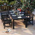 5-Piece Black Outdoor Dining Set by PatioKingdom