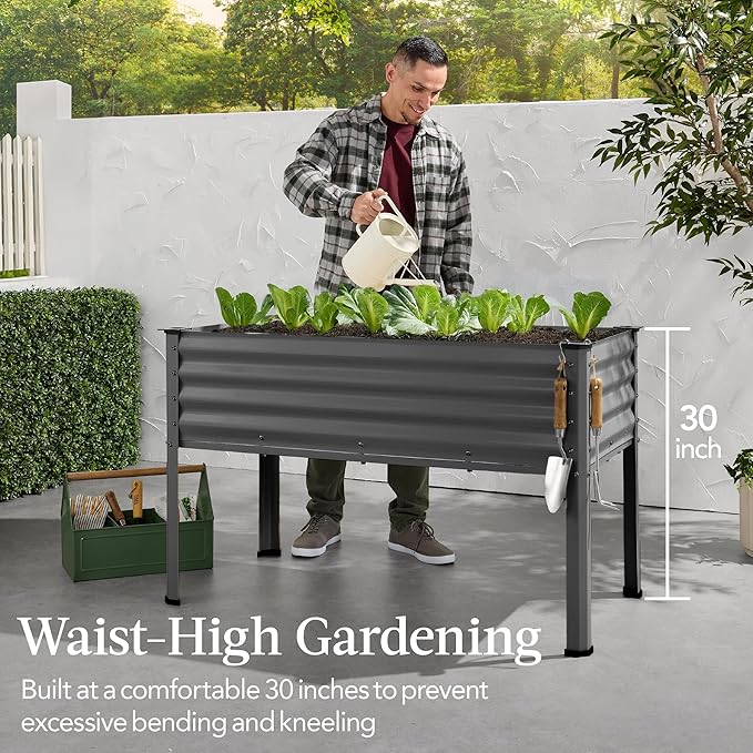 Best Choice Products 48x24x30in Galvanized Raised Garden Bed, Metal Elevated - Image 3