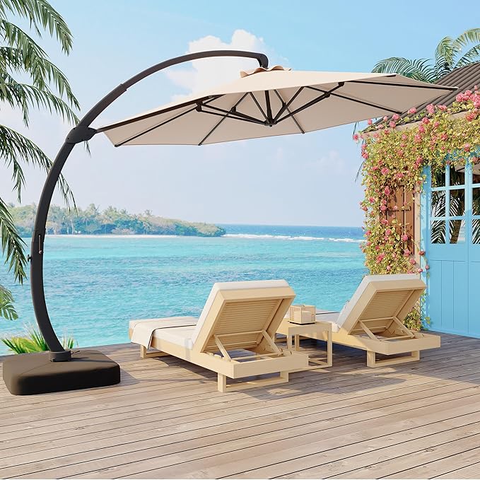 GarveeLife 11FT Cantilever Patio Umbrella by GarveeLife