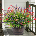 Artificial Faux Plants Flowers for Outdoor Decorations, Fake Monkey Grass for by Ammyoo