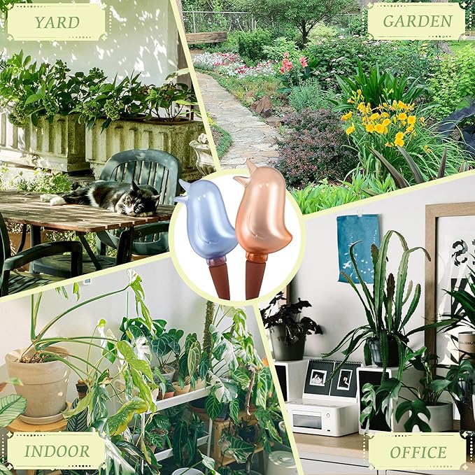 4 Pack Self Watering Spikes, Indoor Plant Watering Globes, Bird Shape Automatic - Image 6