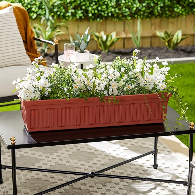 The HC Companies Venetian Windowr Planter Box w/Drain Plug - Image 2