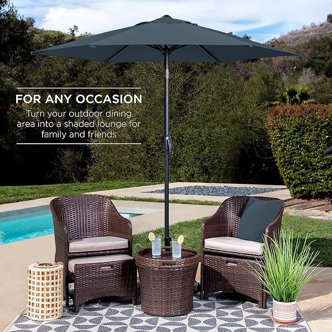 Best Choice Products 7.5ft Heavy-Duty Round Outdoor Market Table Patio Umbrella - Image 3
