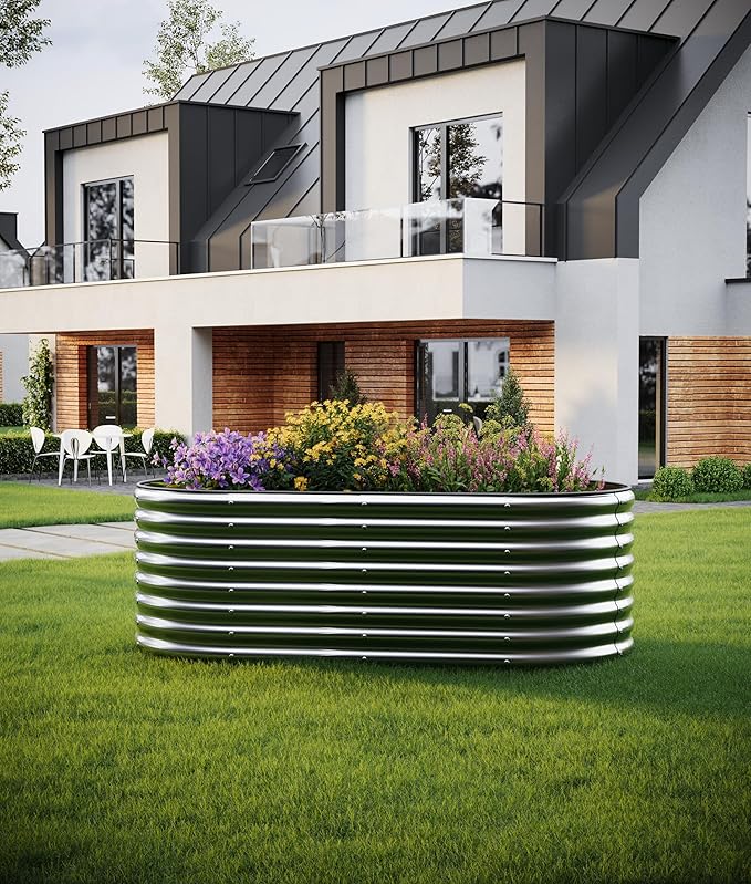 Large Raised Garden Bed Galvanized Metal Round Raised，Garden Bed Outdoor - Image 7