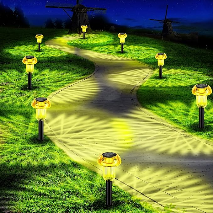 Easter Solar Pathway Lights Outdoor Decorative 4 Pack, Valentines Day Halloween - Image 8