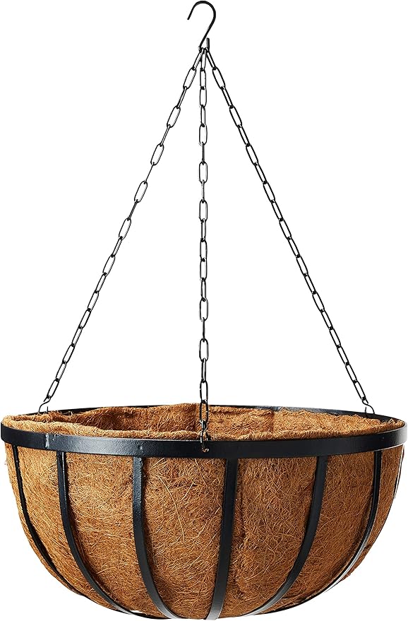 Arcadia Garden Products Coconut 1593 Solstice Round Hanging Basket Planter - Image 2