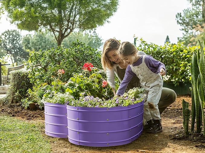 Plant & Plot Galvanized Raised Garden Beds Outdoor // Planter Raised Beds - Image 2