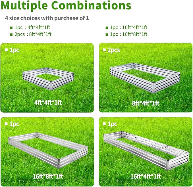 Galvanized Raised Garden Bed 2pcs Pack - Image 2