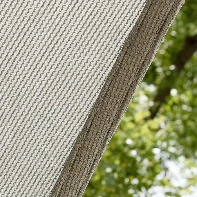 Amgo Custom Size 7' x 14' x 15.7' Grey Right Triangle Sun Shade Sail Order to - Image 8