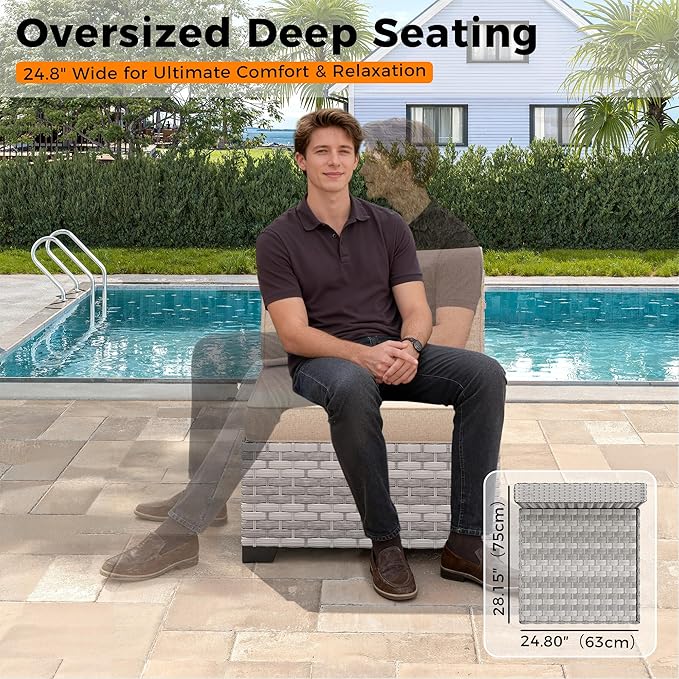 14-Seat Modern Patio Furniture Set - Image 6