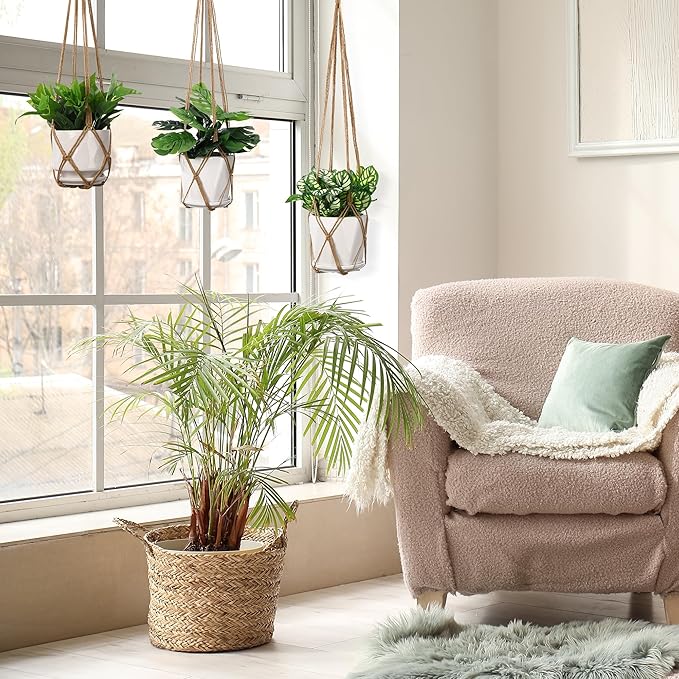 YIBOT Macrame Plant Hanger Indoor Set of 2 - Image 6