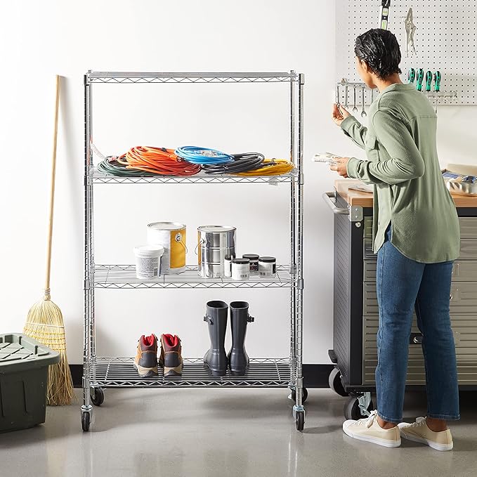 Amazon Basics 4-Shelf Adjustable Heavy Duty Storage Shelving Unit - Image 2