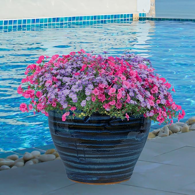 Sunnydaze Large Ceramic Plant Pot - Image 6