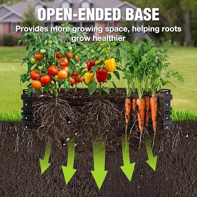 WORKPRO 2PK 4x2x1ft Outdoor Galvanized Raised Garden Bed Kit, Rust & Corrosion - Image 5
