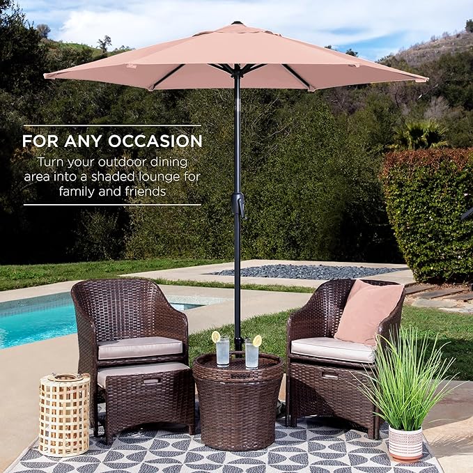 Best Choice Products 7.5ft Heavy-Duty Round Outdoor Market Table Patio Umbrella - Image 3