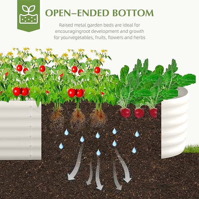 Galvanized Raised Garden Bed, Outdoor Planter Bed, Metal Planter Box - Image 3